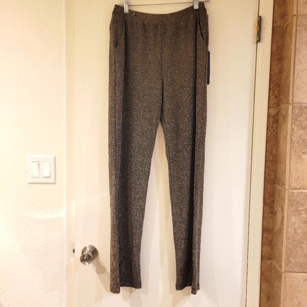 Carbon38 gold silver women's dress pants size XS - Picture 2 of 6